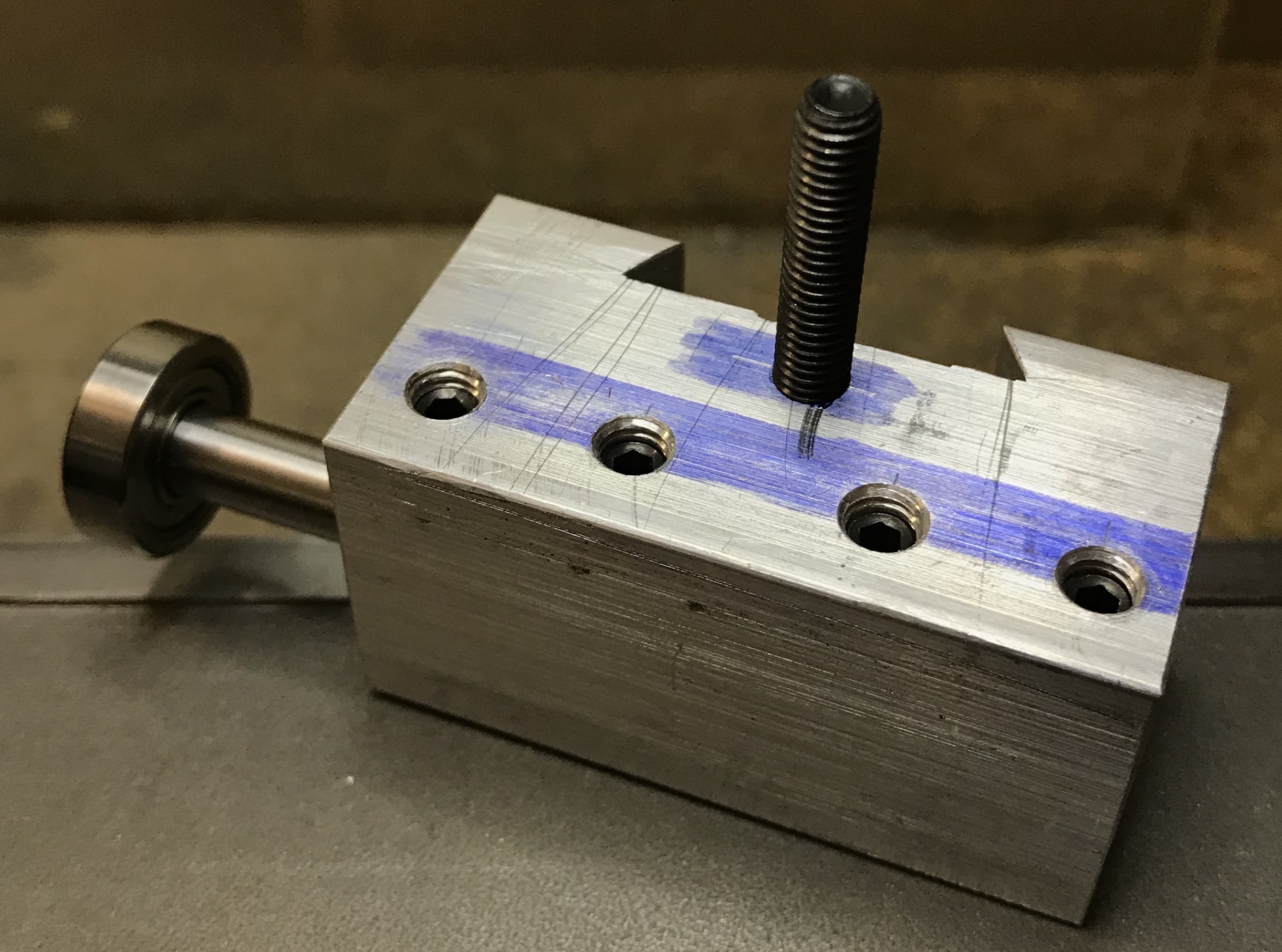 QCTP holder with alignment tool